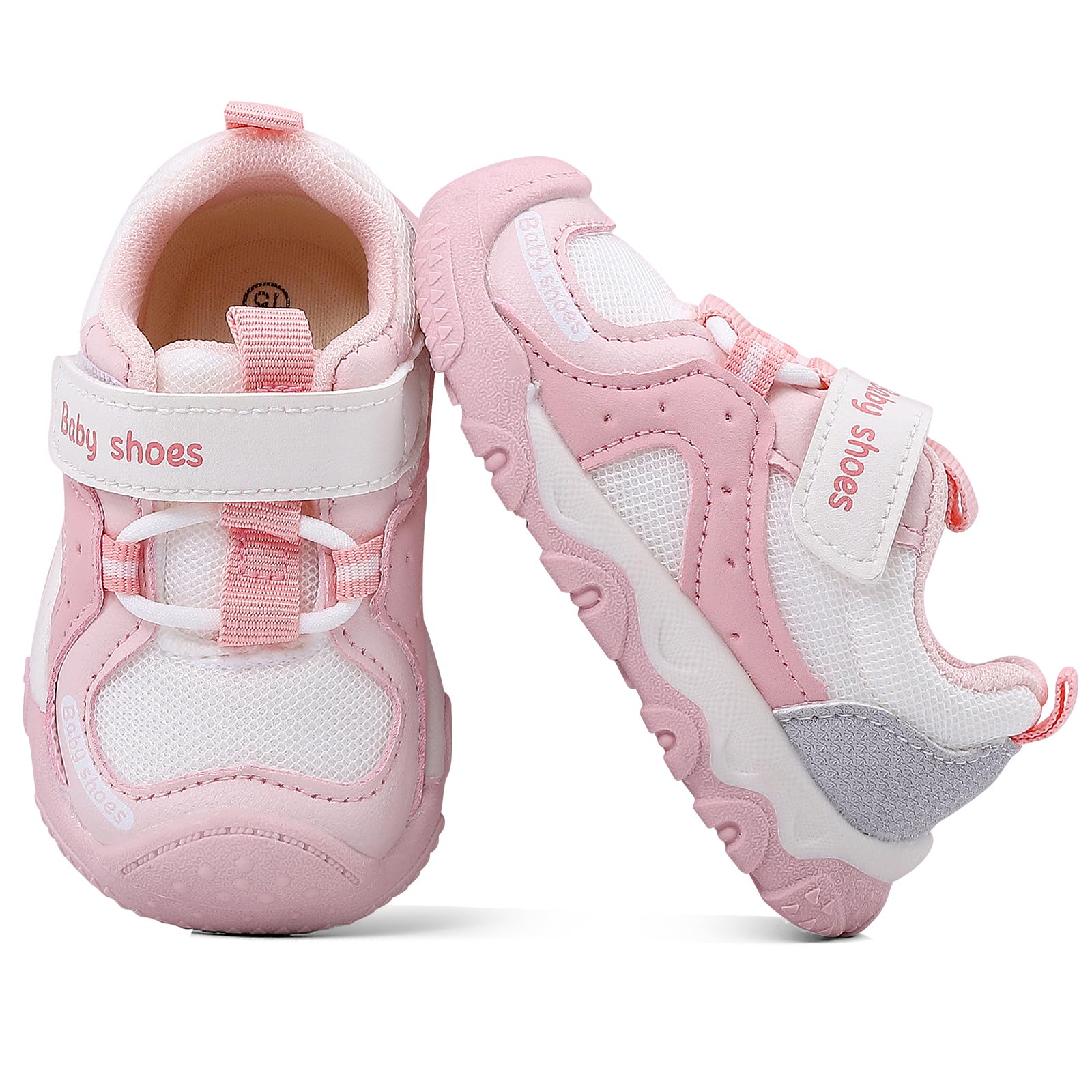 LACOFIA Chaussures Premier Pas Bébé Garcon Fille Basket Enfant avec Semelle Antidérapante en Caoutchouc