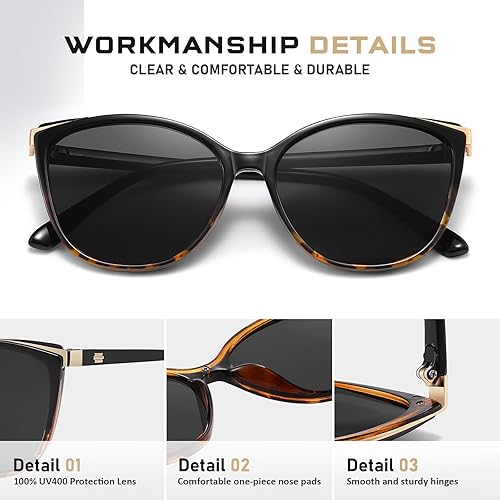 Miniatura 8 de Colrea Gafas de sol de moda con ojo de gato para mujer gafas de protección UV400 CL22017