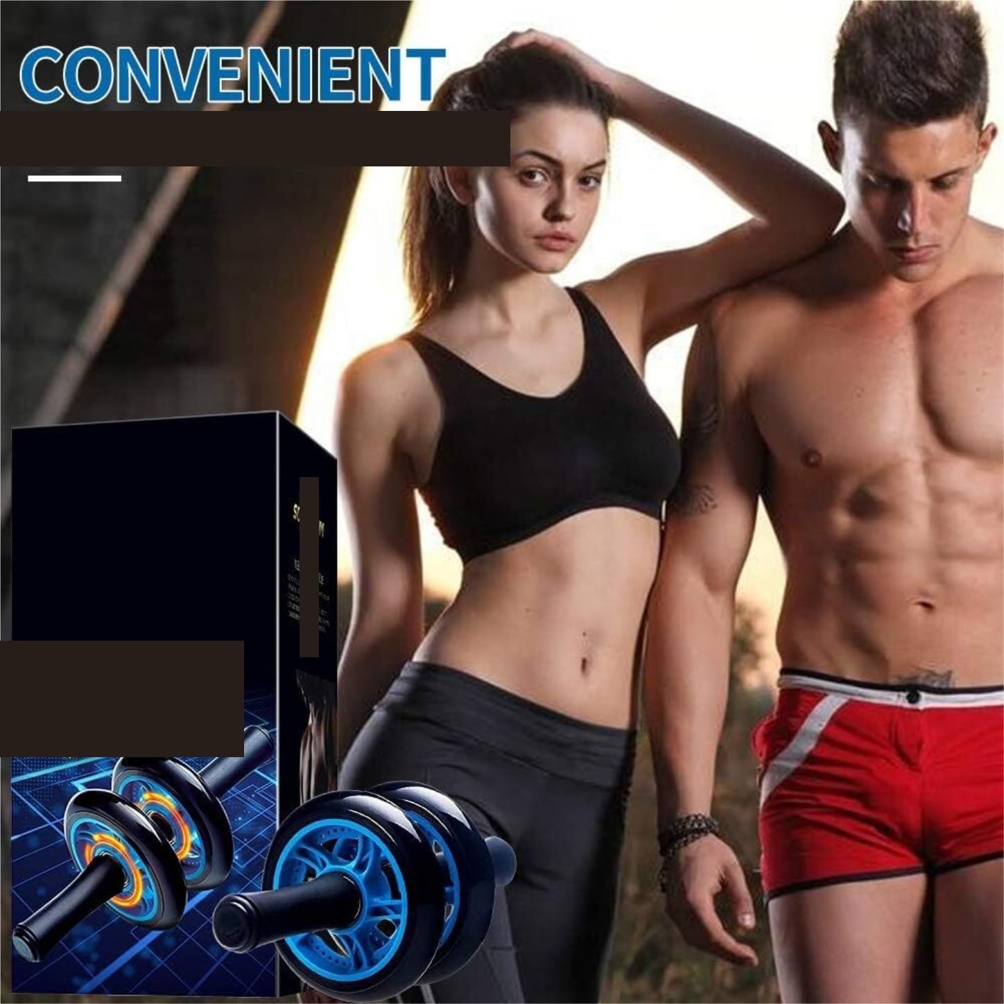 Wałek do ćwiczeń brzucha Wałek do ćwiczeń Slim Trainer Bearing Design,Koło do ćwiczeń brzucha
