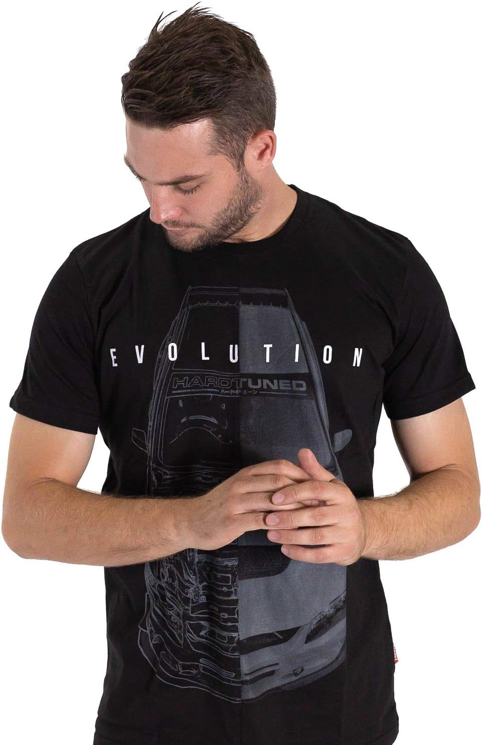 Mitsubishi Evolution 9 Evo Ralliart CT9A 4G63 JDM Split Tee Mens Black Shirt