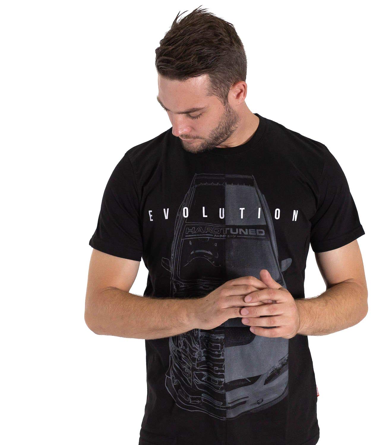 Mitsubishi Evolution 9 Evo Ralliart CT9A 4G63 JDM Split Tee Mens Black Shirt