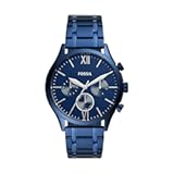 Fenmore Midsize Multifunction Navy Stainless Steel Watch