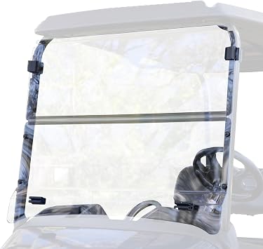 RED DOT Folding Clear Golf Cart Windshield Compatible with ICON Models | 3/16 Inch Acrylic | Fits i60, i60L, i40, i40 ECO, i40L, i40L-ECO, i40F, i40FL, i20, i20U, i20UL 2021-2025| Made in the USA