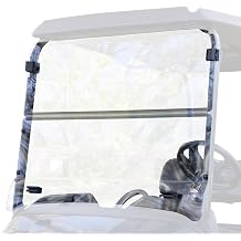 RED DOT Folding Clear Golf Cart Windshield Compatible with ICON Models | 3/16 Inch Acrylic | Fits i60, i60L, i40, i40 ECO, i40L, i40L-ECO, i40F, i40FL, i20, i20U, i20UL 2021-2025| Made in the USA