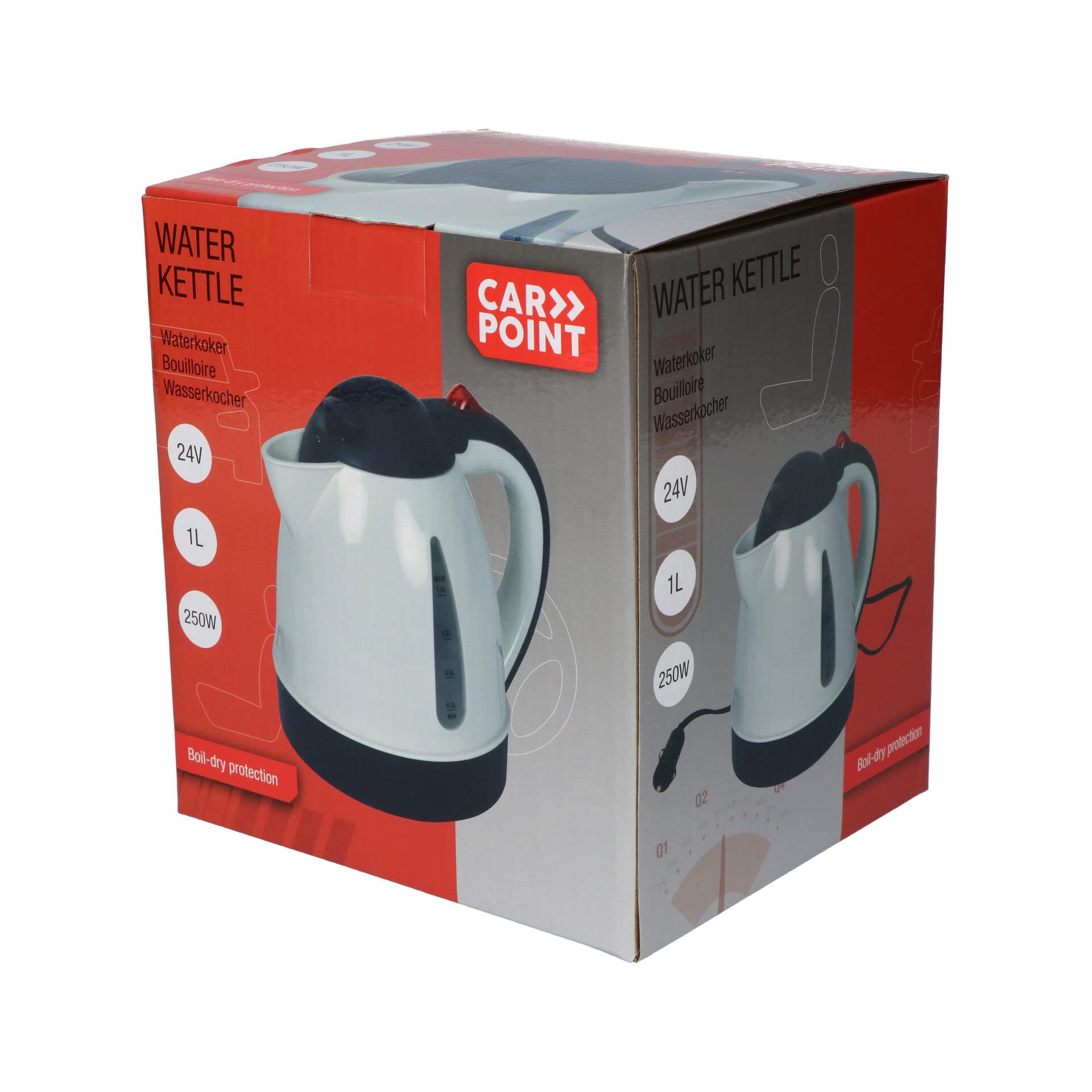 CARPOINT 0510176 Hervidor de agua para coche 1L