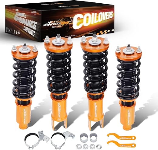 maXpeedingrods Coilovers para Honda Civic 1988-2000, para Honda CR-X 1988-1991, para Acura Integra 1990-2001, Kit de suspensão de bobinas...