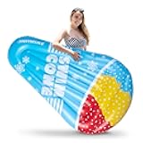 Giant Snow Cone Inflatable Pool Float, 72”x40”x10” Pool Float Ride On, Snow Cone Inflatable Float, Fun Beach Floaties, Party Toys, Summer Pool Raft Lounge for Adults & Kids 13+