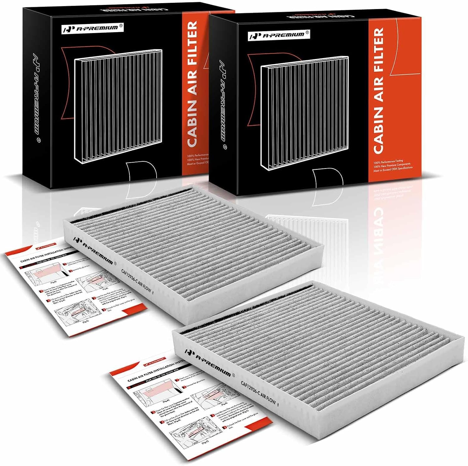 AirTechnik 97133-S8000 Cabin Air Filter With Activated Carbon - Fits 2020-2024 Hyundai Palisade