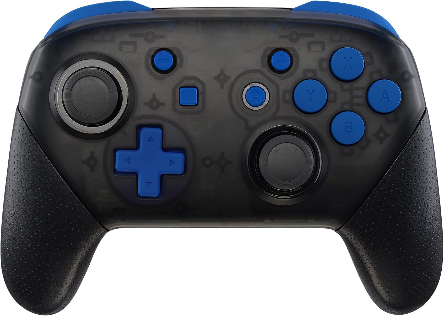 eXtremeRate Blue Repair ABXY D-pad ZR ZL L R Keys for Nintendo Switch Pro Controller, DIY Replacement Full Set Buttons with Tools for Nintendo Switch Pro - Controller NOT Included
