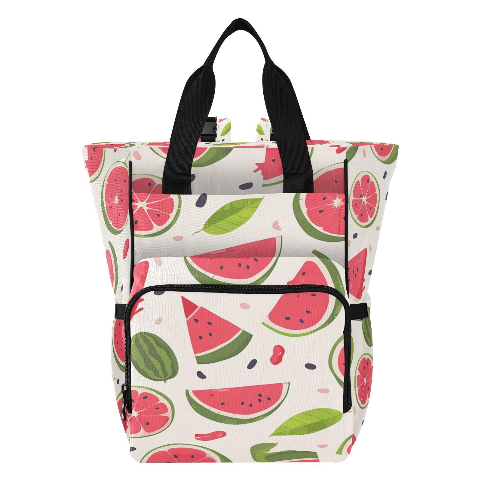 Fruta De Verano Roja SandíA Bolsa de Pañales Mochila de Viaje Gran Capacidad Bolsas para Mamá Papá Mujeres Niñas