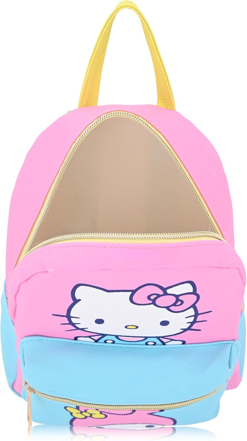 Fast Forward Sanrio Hello Kitty Mini Backpack for Kids & Adults | 10" PU Leather Hello Kitty Backpack Purse | Toddler Travel Bag, Small Bookbag for School, Travel, or Everyday Use | Ages 3+ - Image 6
