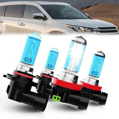compatible with Toyota Highlander Sienna Odyssey (2011-2022) Halogen headlights, 9005/HB3/H10