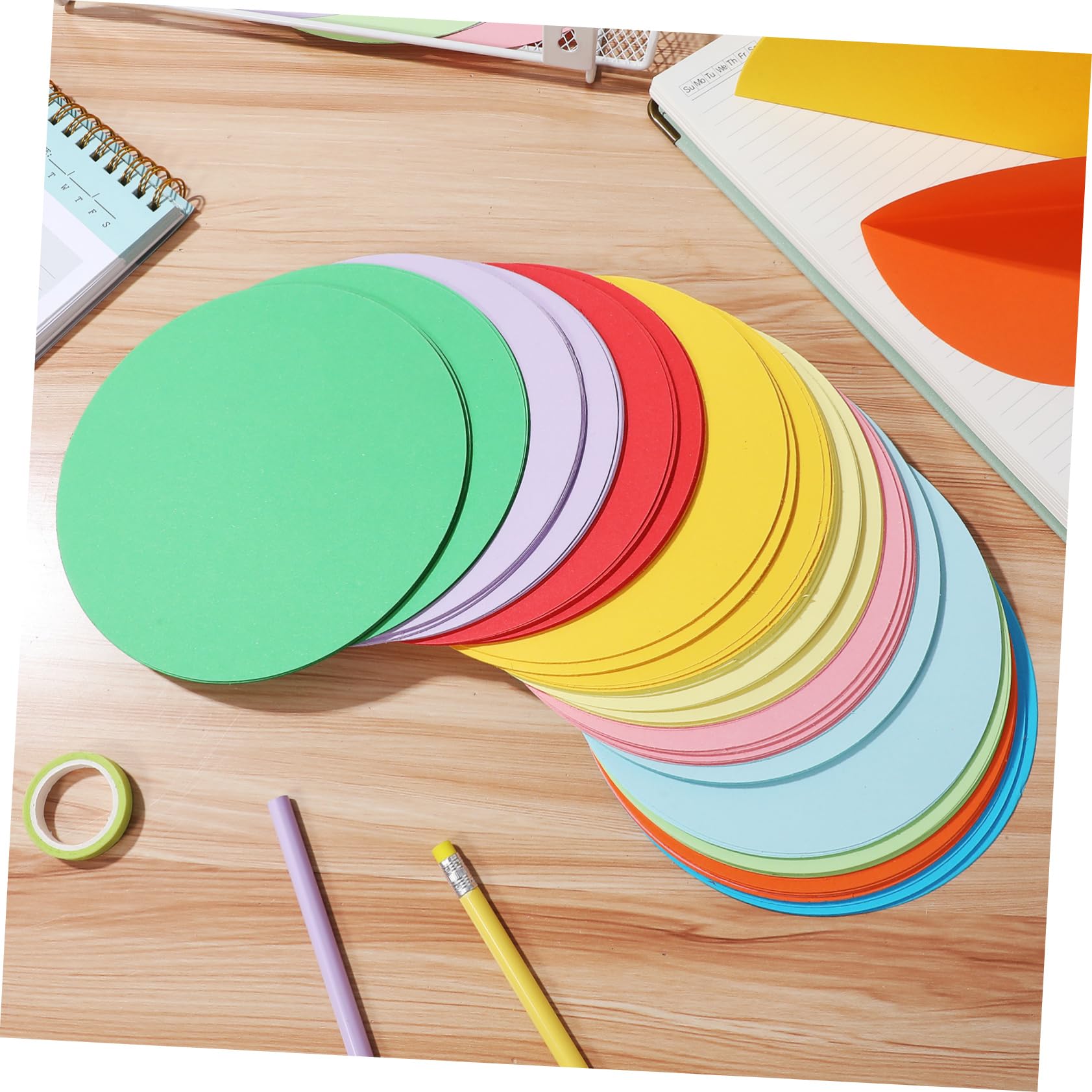 500 Blatt Rundes Origami Papier in Pastellfarben Leicht zu Falten und Widerstandsfähig gegen Zerknittern für Bastelarbeiten und Dekoration für Kinder und Anfänger