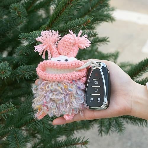 Miniatura 3 de YGMONER Funda universal para llavero con control remoto, funda protectora para llave de coche Little Monster de boca grande, bolsa de ganchillo,