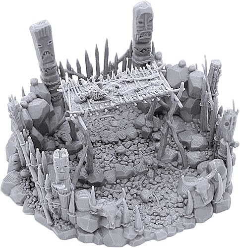 Plataforma de entierro DND Terrain para Calabozos y Dragones, 1.102 in Miniature Wargaming, RPG de mesa, escenario de juego de guerra