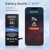 ElephantStory batería de reemplazo para iPhone 13 de alta capacidad | Compatible con A2482 A2631 A2634 A2635, incluye kit de reparación, batería de polímero de litio, batería de 0 ciclos 5