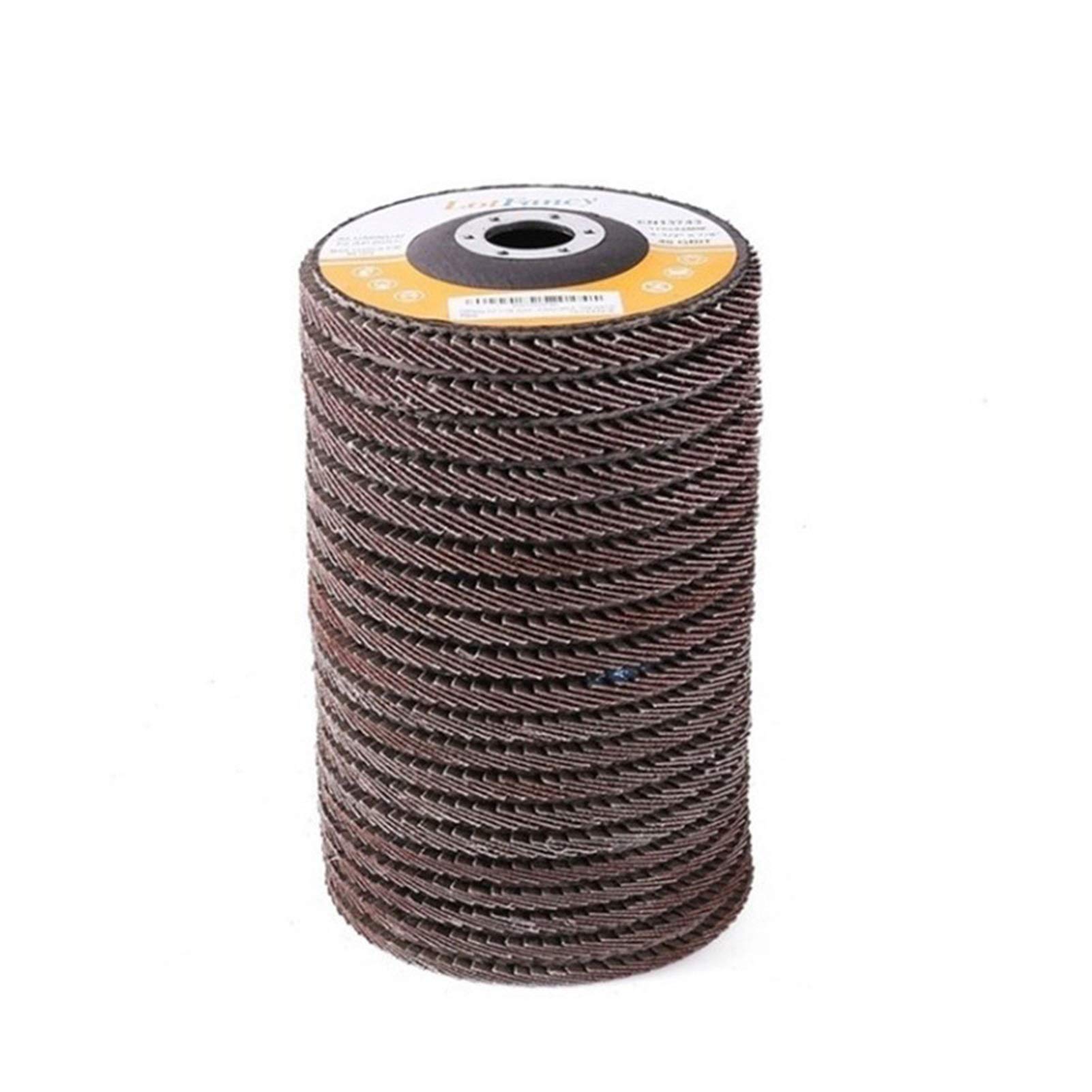 HHRFCS 10pcs 100mm Flap Disque de ponçage 40/60/80/120 Grit Meules Lames Meuleuse d'angle (Color : 10pcs 80)