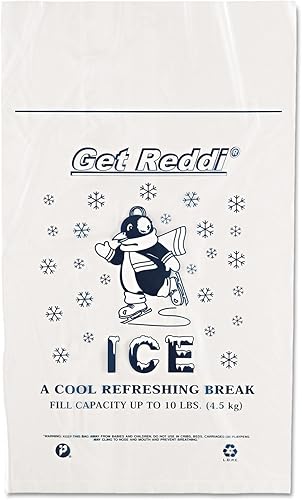 Miniatura 2 de Inteplast Group Ic1221 - Bolsa de hielo, 12 x 21, capacidad de 10 libras, 1.5 mil, transparenteazul, 1000caja