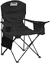 Coleman Portable Camping Chair with 4-Can Cooler, Cushioned Seat & Back with Side Pockets & Cup Holder, Carry Bag Included, Great for Camping, Tailgating, Firepits, Patio, & More