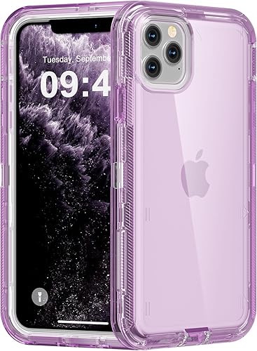 Miniatura 7 de Funda para iPhone 11 Pro Max, resistente a los golpes, protección contra caídas, funda protectora transparente de doble capa compatible con iPhone