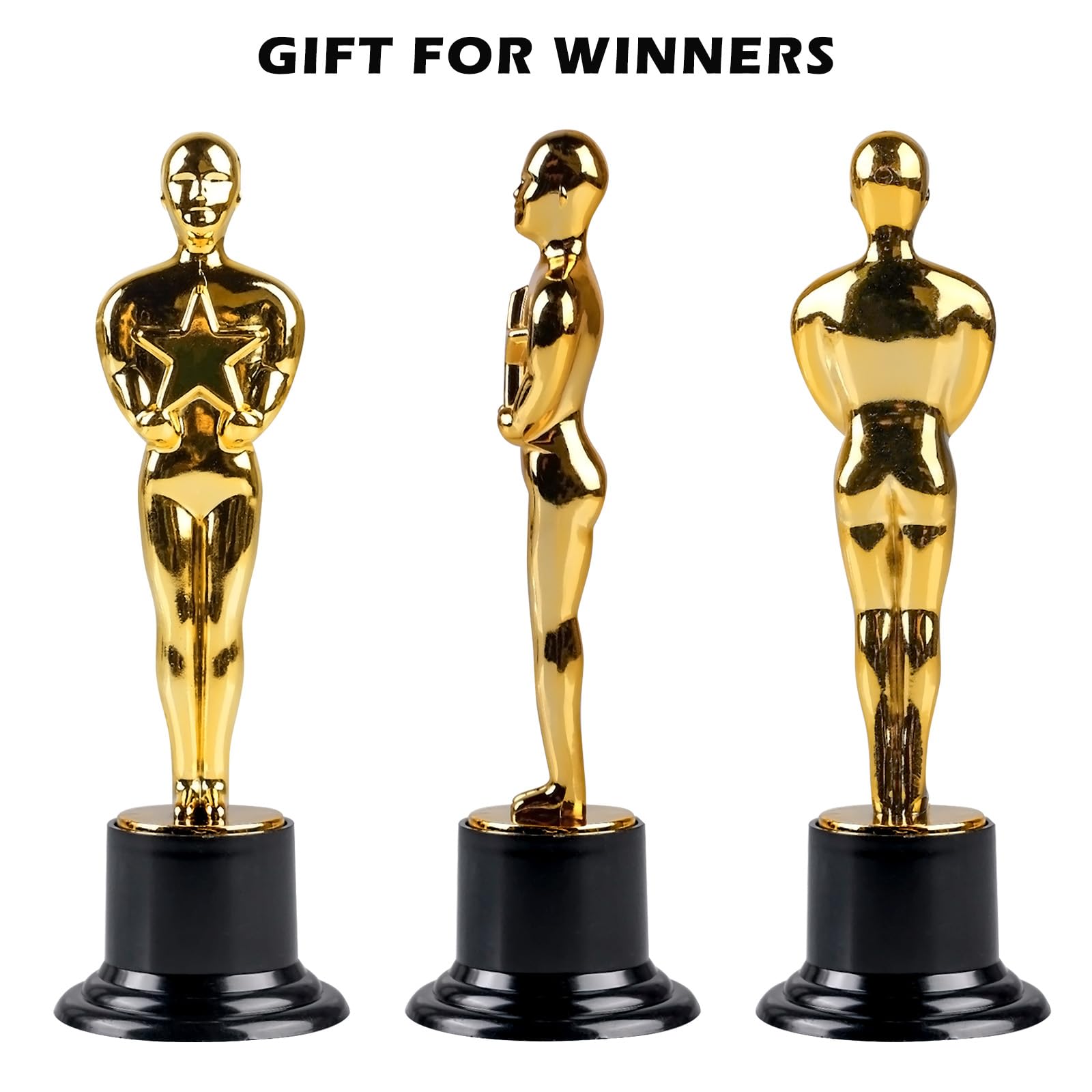 SUNOYA Coppa per Trofei, 12PCS Coppe e Trofei Calcio, Coppa Trofeo Bambini, Plastica Trofeo Placcata, Coppe e Trofei Personalizzati per i Premi Sportivi del Calcio e i Gala di Premiazione