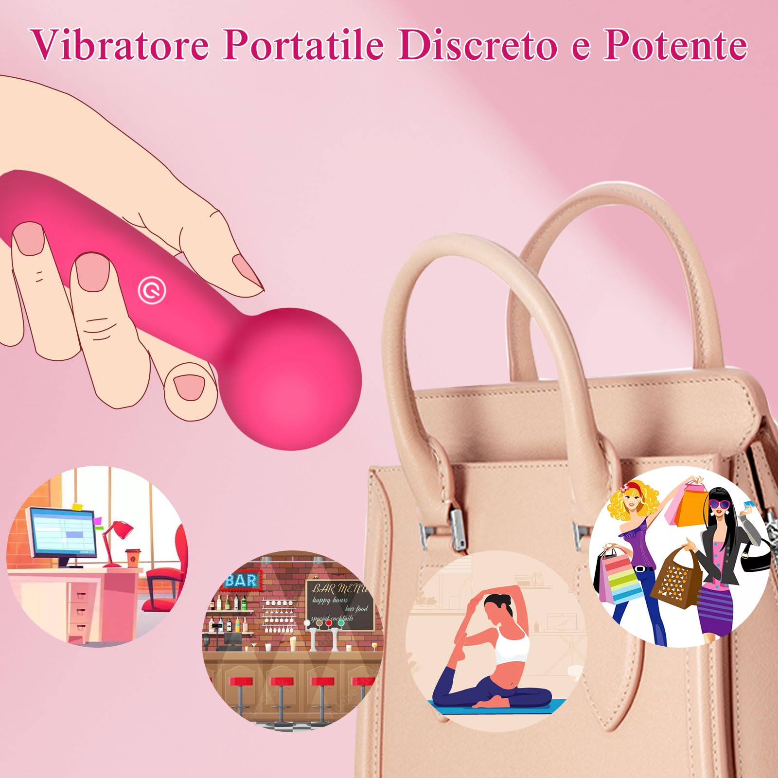 Vibratore Vibratoriper Donne Vibratoreper Donna Professionale Vibratoreper Donna Clotoride Vibratori (Rose)