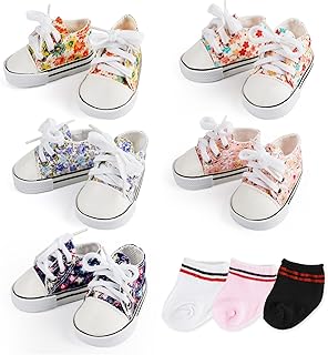 BABESIDE 18 Inch Doll Shoes Set