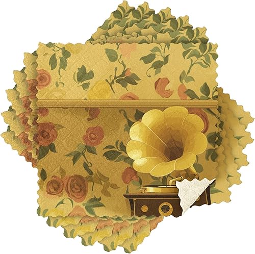 Miniatura 8 de 90s Retro Memories Gramophone - Accesorios de cocina para fregadero de cocina, reutilizables y lavables, paños de cocina de rizo reutilizables y