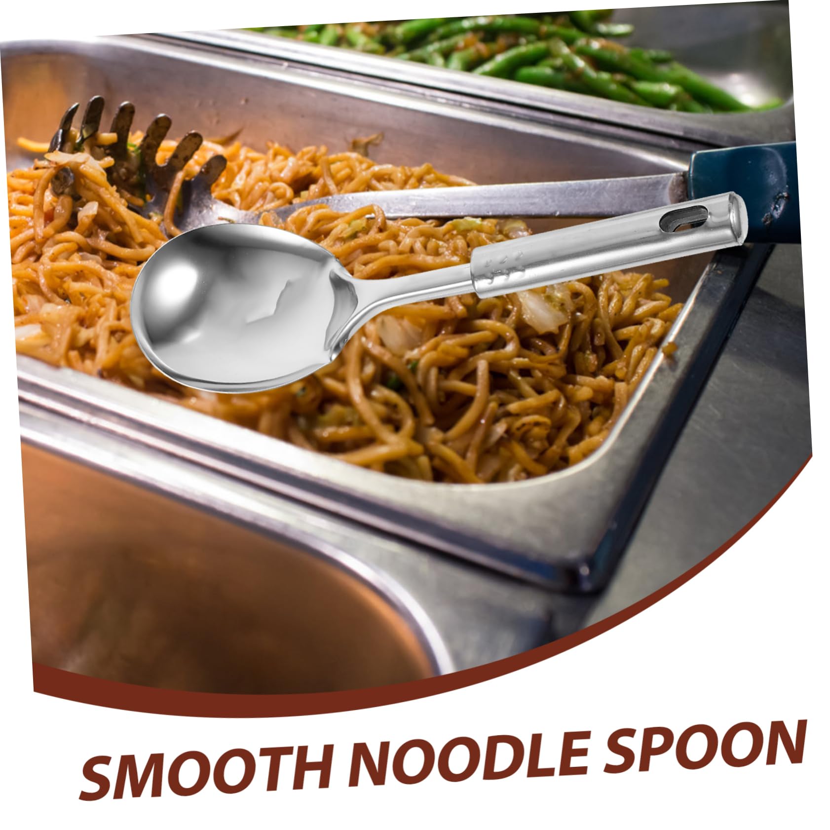 Set Utensili da Cucina in Acciaio Inox 6 Pezzi Supporto
