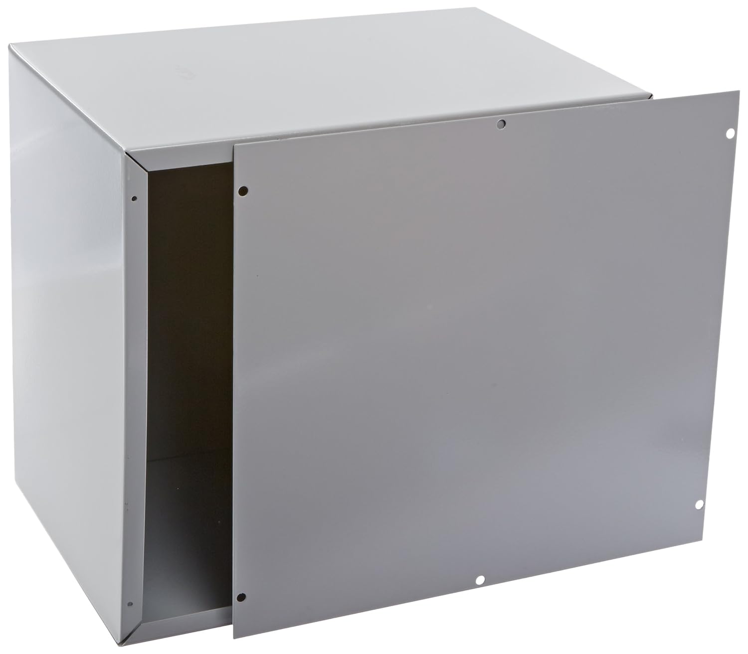 BUD Industries CU-881 Steel Utility Cabinet 12" L x 11" W x 8" H, Natural
