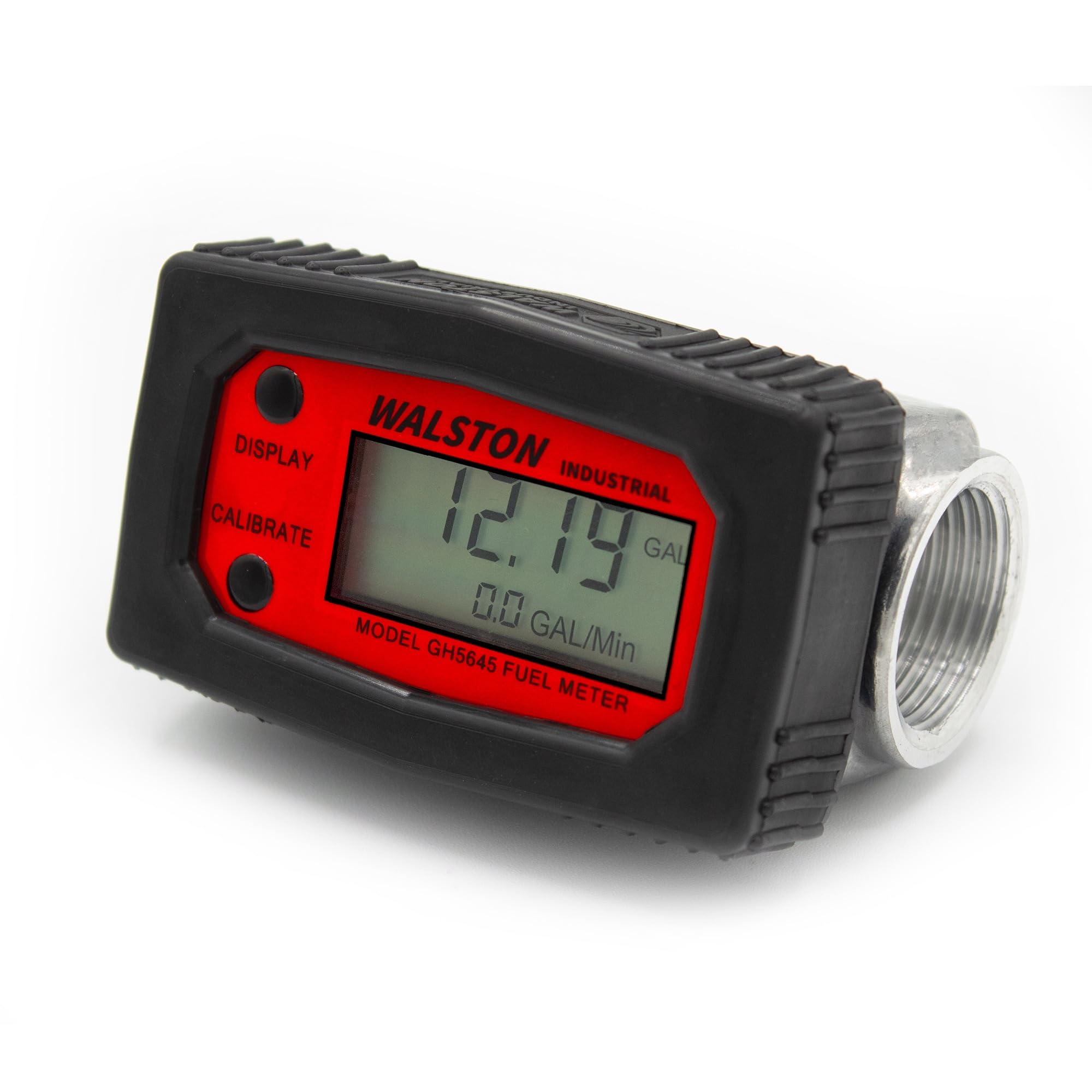 GH-5645 Digital Fuel Meter 1 Inch, Heavy Duty Fuel Meter for Diesel, Gasoline, Kerosine, Lubricants, 1” NPT
