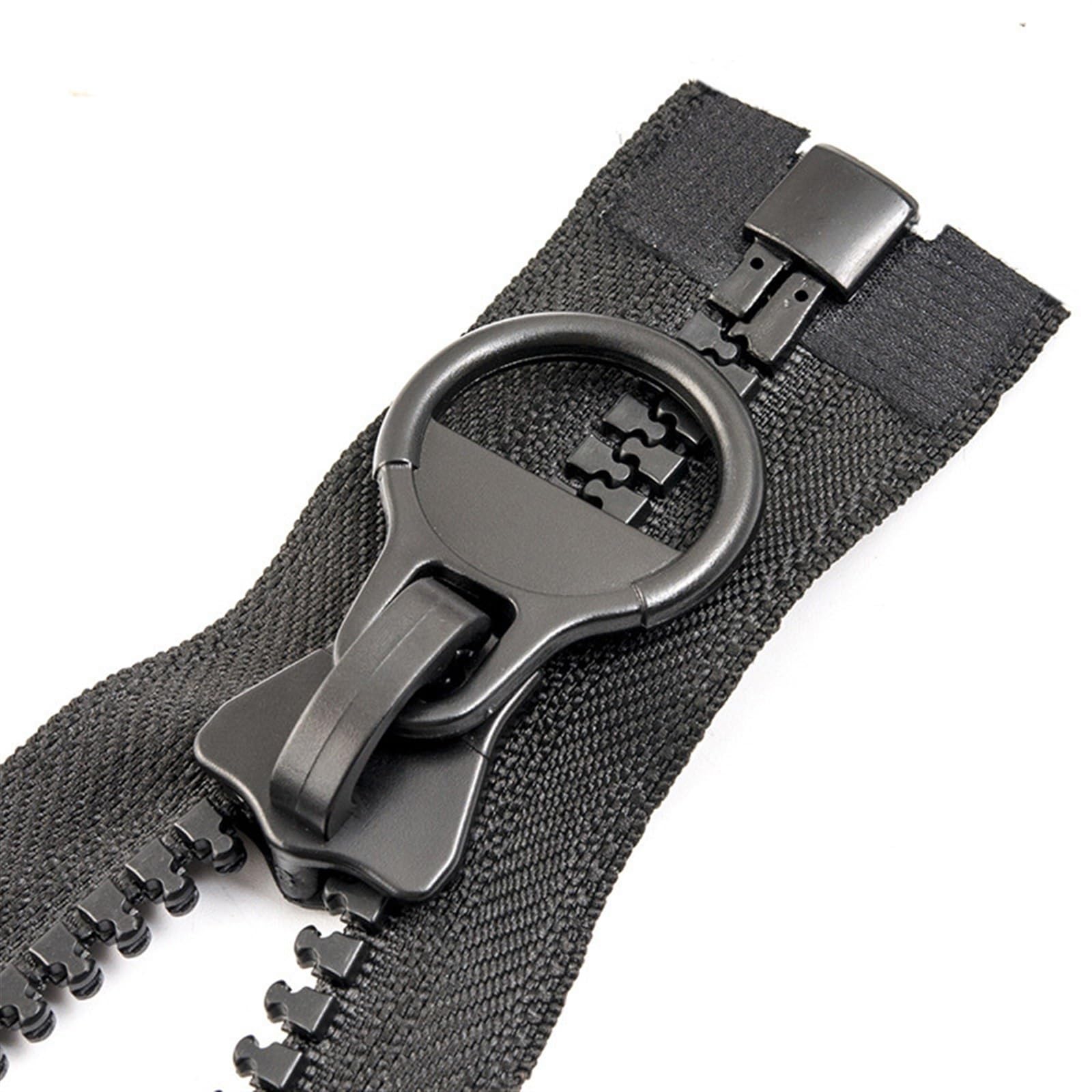 XPJYUA Zipper 1PC Resin Zippers Open-End Long Zipper for Down Jacket Coat Tent Zip Repair DIY Sewing Clothing Garments Accessories(Black,70cm)