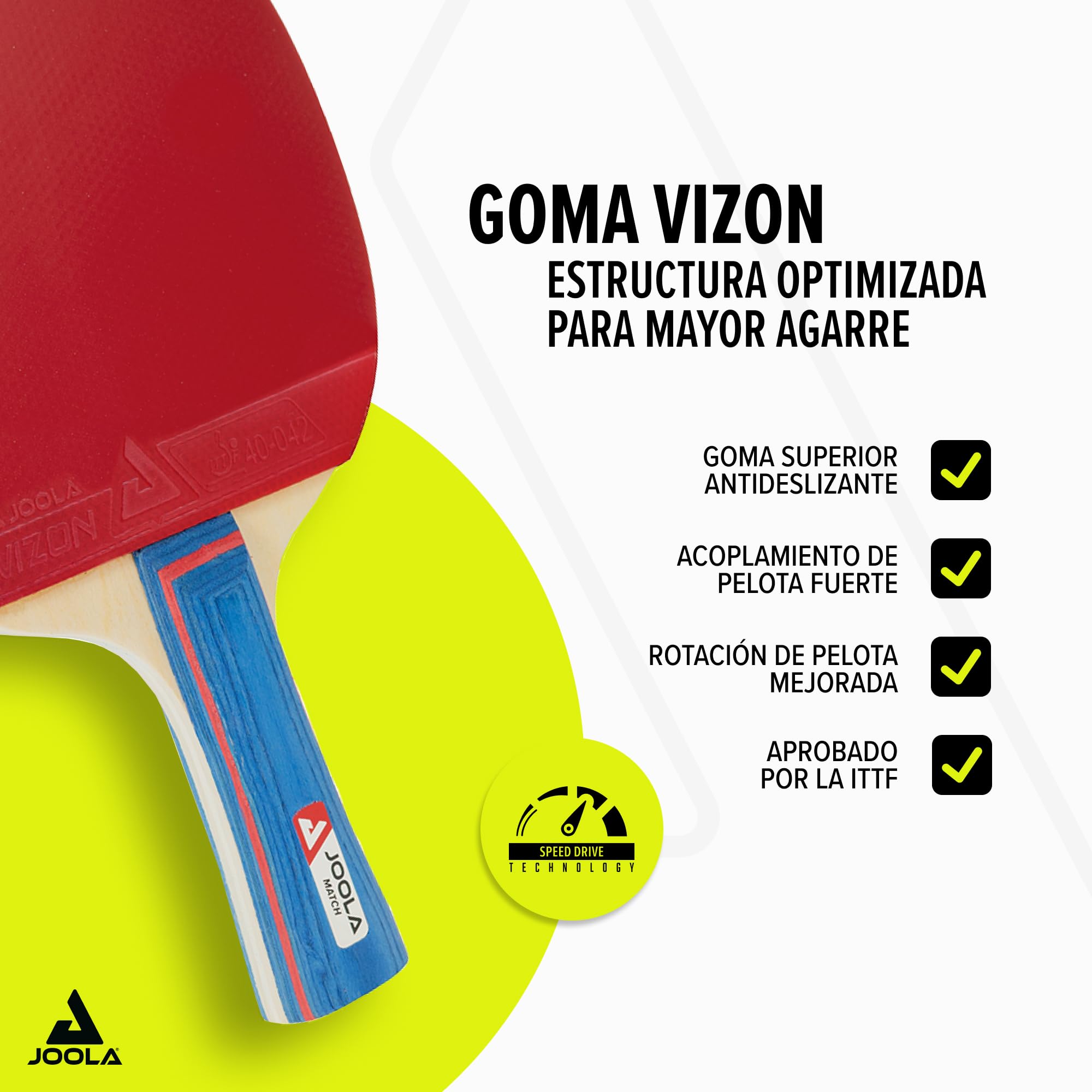 JOOLA Juego de Tenis de Mesa Homologado ITTF - Raqueta, Funda, Red y Pelotas