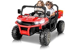 Hikole 24V Ride on Car with Remote Control - x Powered Dump Truck UTV