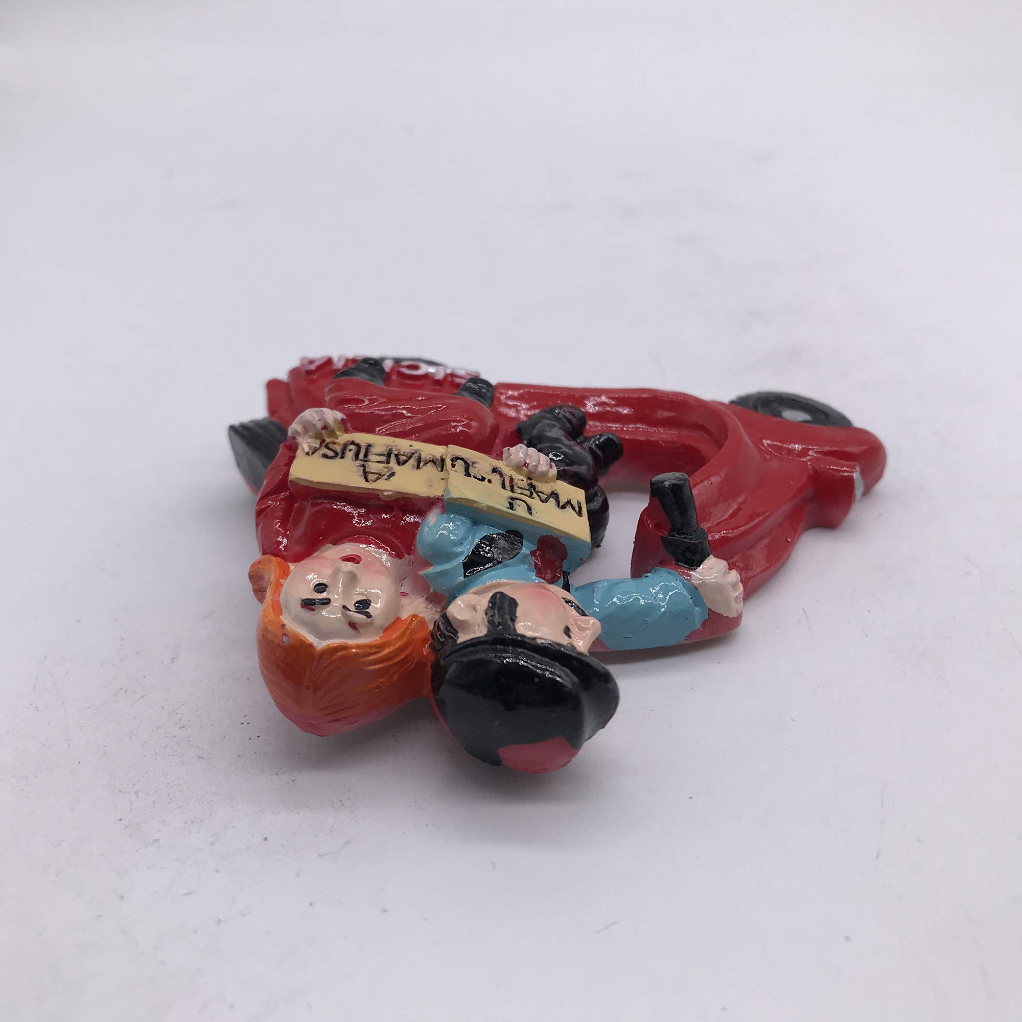 Taormina Sicilia Italia 3D Magneti da Frigorifero Souvenir Adesivi magnetici in Resina Fatti a Mano Decorazione della Cucina di casa, Collezione Regalo Magnete per Frigorifero di Taormina