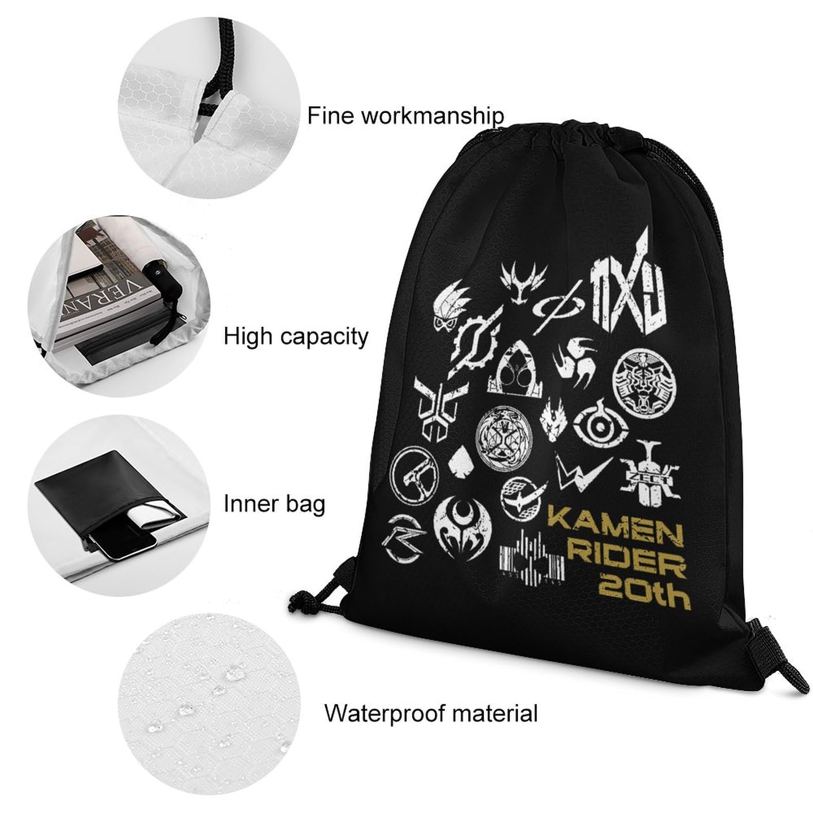 Amazon.co.jp: ジムサック 仮面ライダー 平成ライダー 収納バッグ 巾着