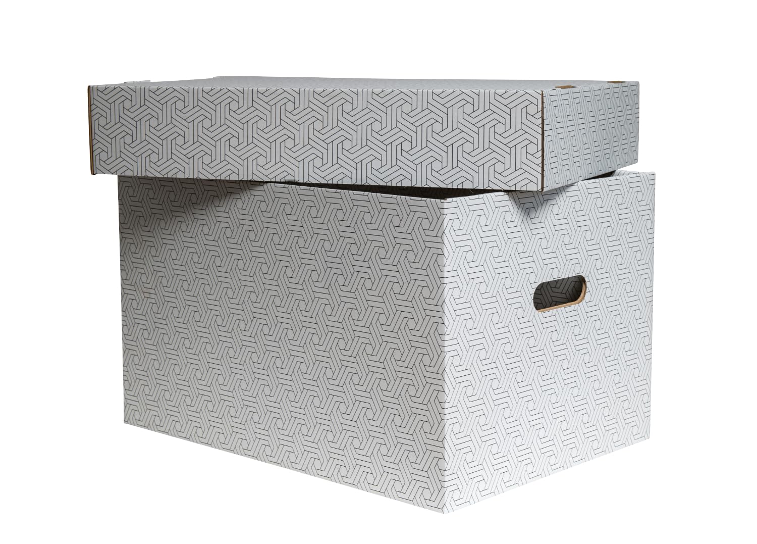 karton-billiger | Aufbewahrungsbox mit Deckel Archivbox Geschenkbox (9Stück, XL - 50x35x30,5cm)