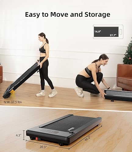 Miniatura 6 de Walking Pad - Under Desk Treadmill for HomeOffice, Portable with Remote Control LED Display - Ideal for Fitness Enthusiasts