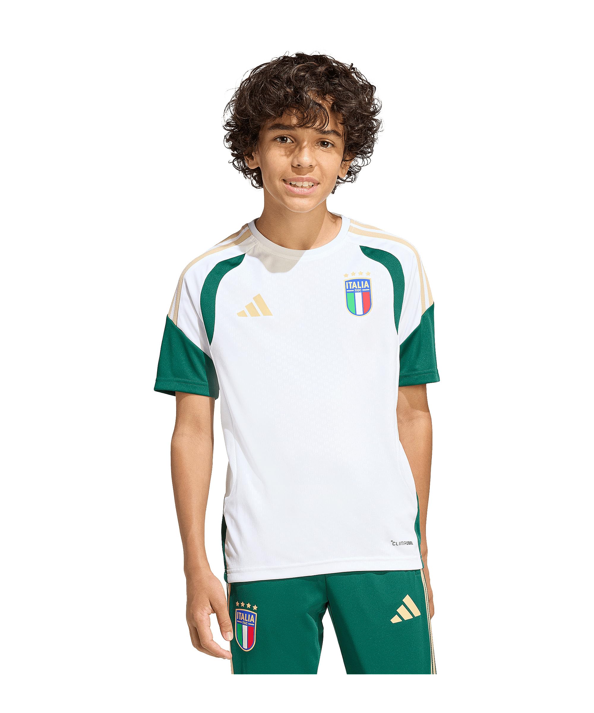 adidas Performance Italien Tiro Trainingsshirt Kids Weiß Weiss, 164 Kinder