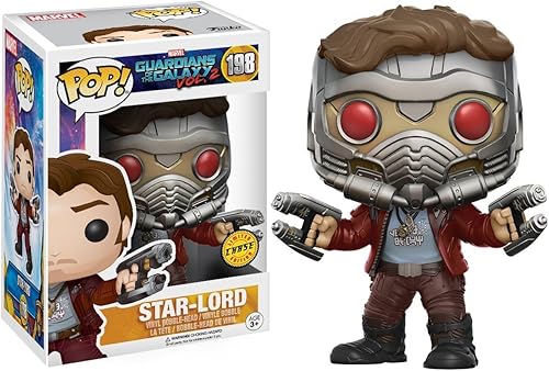 Miniatura 2 de Funko Pop Marvel Guardianes de la Galaxia Vol. 2 - Star Lord Chase Variant - Figura de vinilo de edición limitada (paquete con funda protectora de