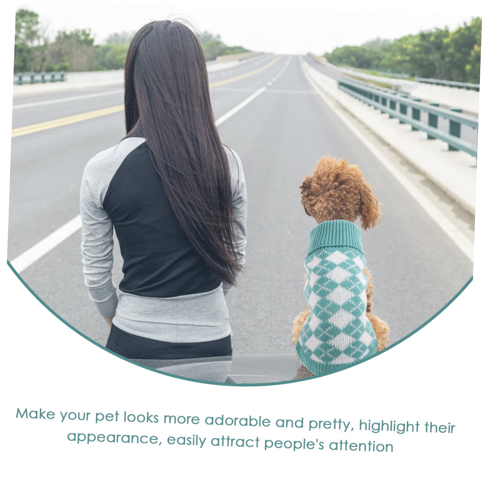 BESPORTBLE 5pièces Pull pour Chien Vêtement Chaud Hiver Motif Écossais Costume pour Petits Et Chiens