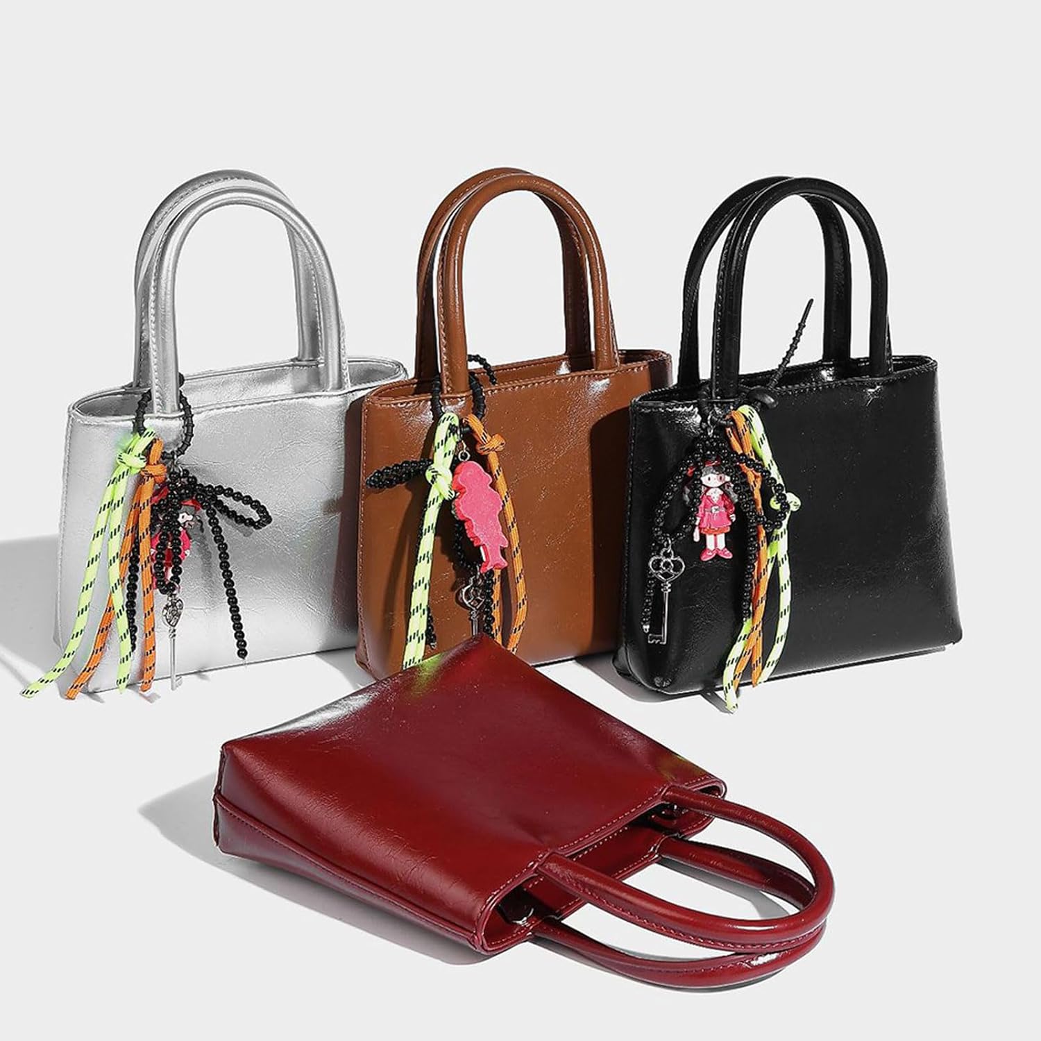 Women Bag Stylish Crossbody Bag French Styles Shoulder Bag Commuting Bag Top Handle Handbag PU Leather Messengers Bag