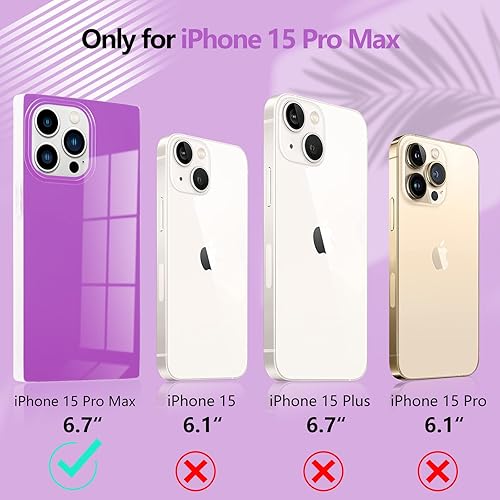 Miniatura 2 de Neon Series - Funda diseñada para iPhone 15 Pro Max de 6.7 pulgadas, bonito diseño retro brillante, a prueba de golpes, para mujeres y niñas nunca