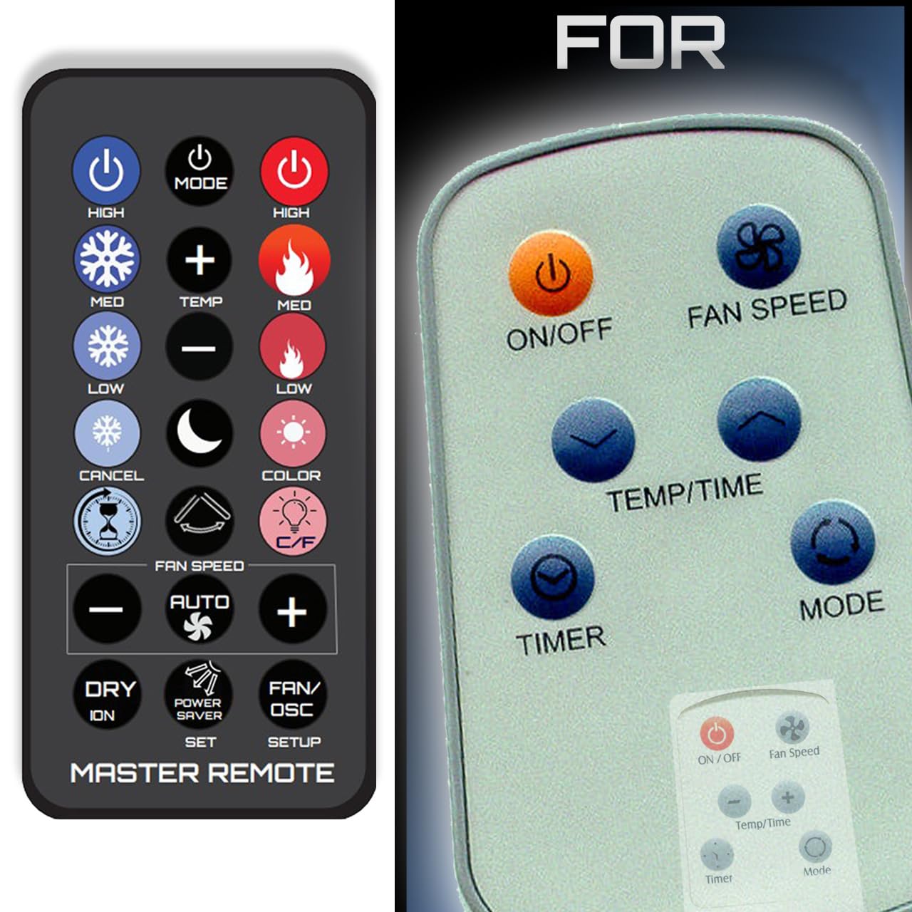Remotes Remade Substitute Remote for Fedders, Admiral and Maytag