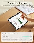 ESR Paper-Feel Magnetic Screen Protector for iPad Air 11 Inch M4/M3/M2 (8th/7th/6th Gen, 2026/2025/2024), Write and Draw Like on Paper, Detachable and Reusable, Compatible with Tempered Film, Matte