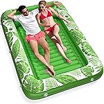 Inflatable Tanning Pool Lounger Float - Jasonwell 4 in 1 Sun Tan Tub Sunbathing Pool Lounge Raft Floatie Toys Water Filled Tanning Bed Mat Pad for Adult Blow Up Kiddie Pool Kids Ball Pit Pool