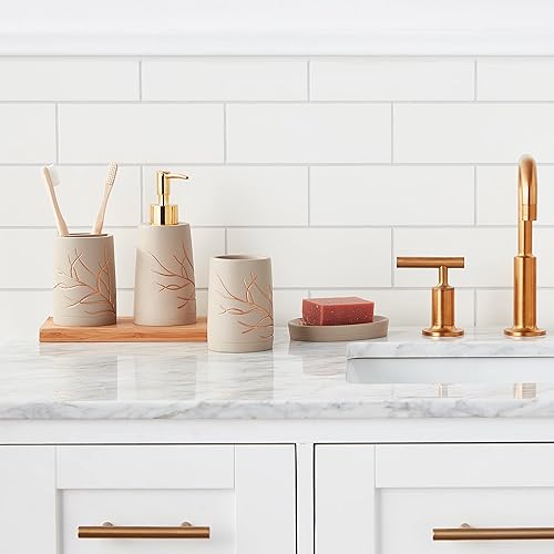 Miniatura 5 de Sweet Home Collection - Juego de accesorios de baño, colecciones únicas, de estilo moderno y clásico, decoración contemporánea con hermosos diseños