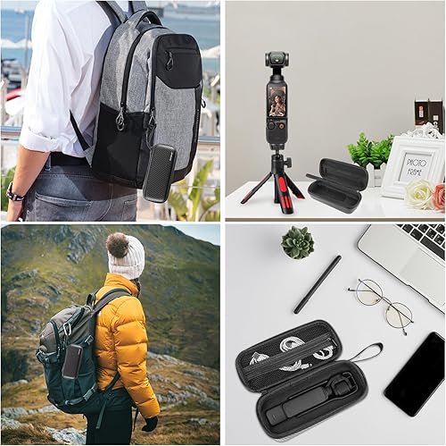Miniatura 8 de Osmo Pocket 3 - Funda de transporte portátil compatible con DJI Osmo Pocket 3, caja protectora de almacenamiento rígida para viajes, compacta con