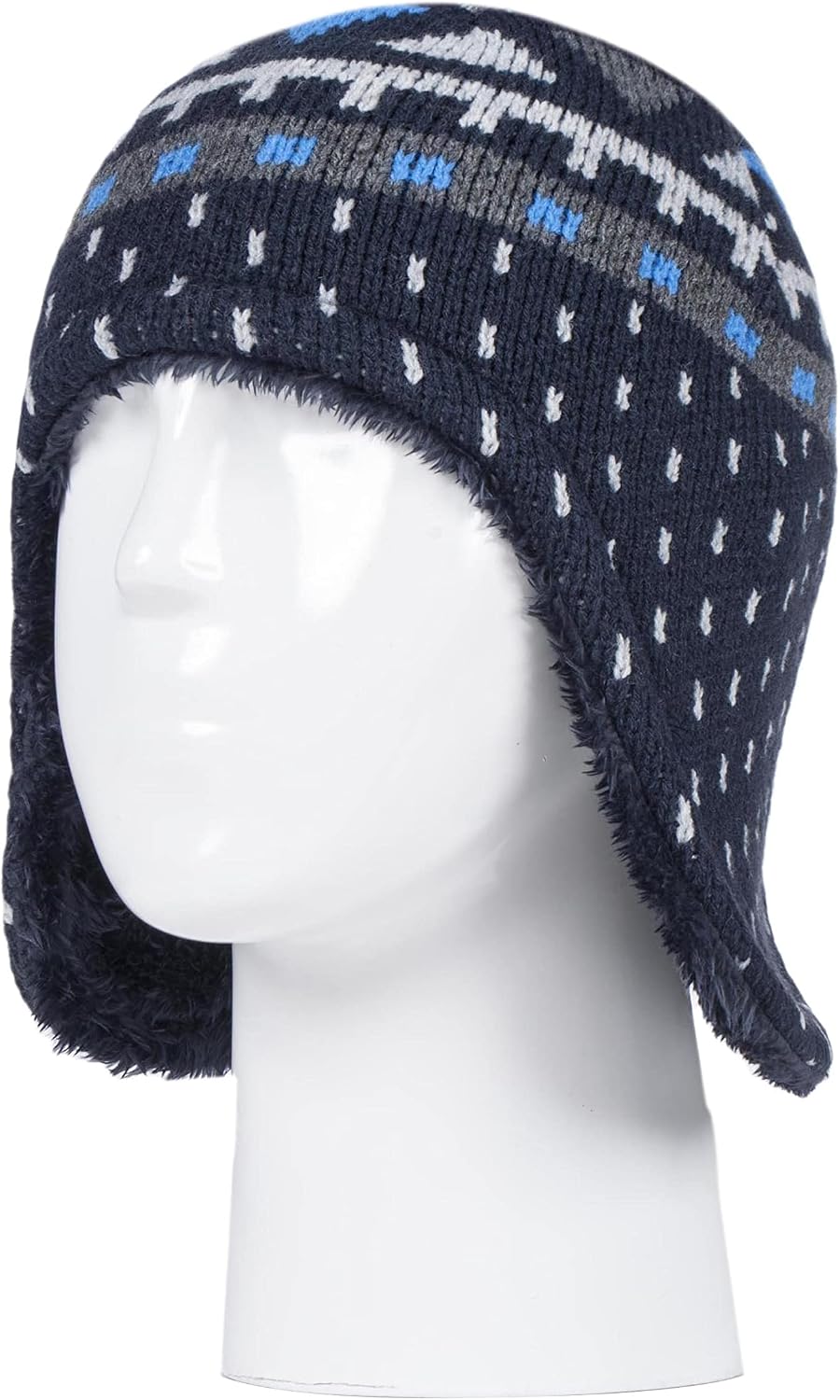 HEAT HOLDERS - Boys Winter Outdoor Cozy Hat with Ear Flaps and Mittens