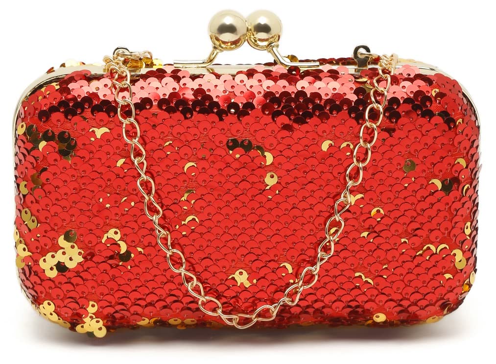 Envias Handcrafted Stylish Womens Bridal Clutch (Red_EVS-142) (B09PJCNCNS) Amazon Price History, Amazon Price Tracker